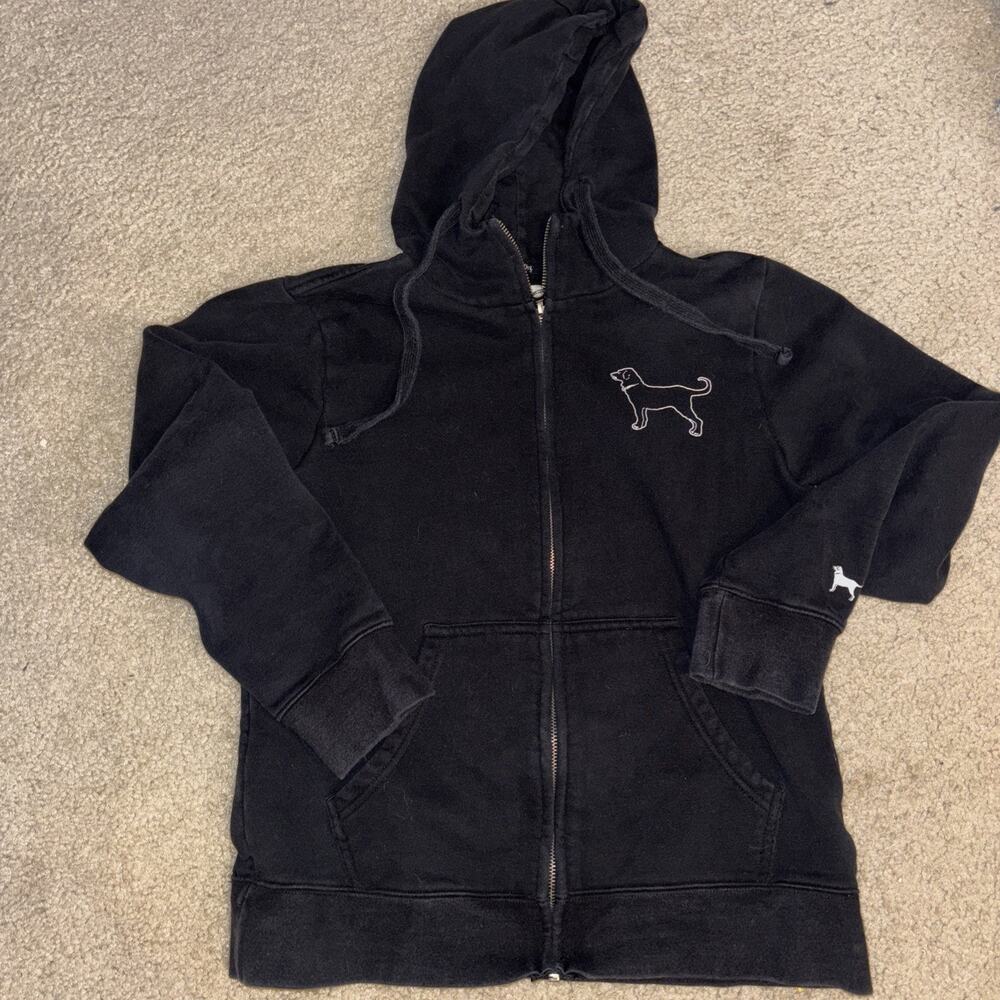 Black Dog Martha’s Vineyard Full Zip Hoodie XS Black